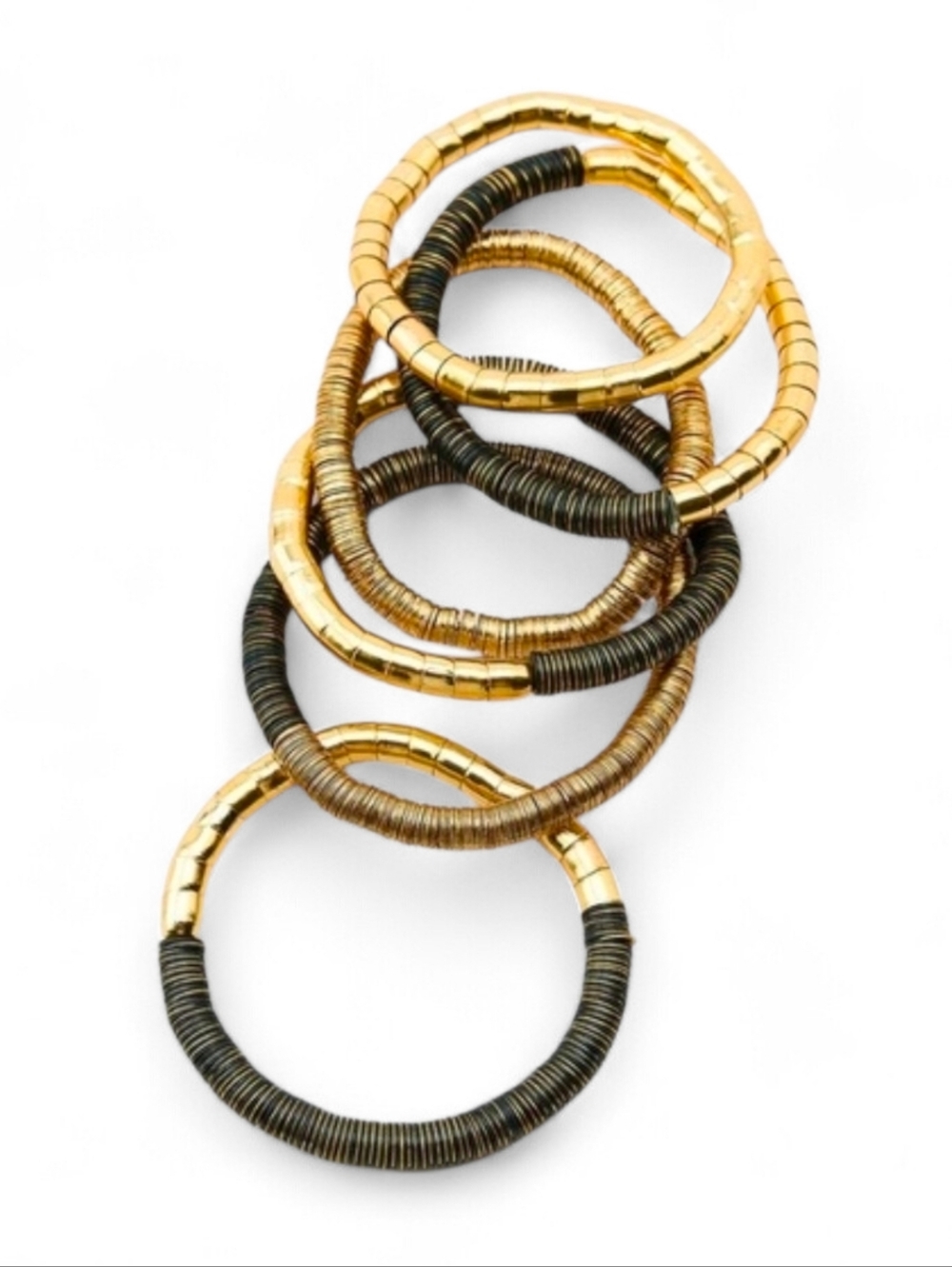 ZARA Pack of Metal Bead Elastic Bracelets